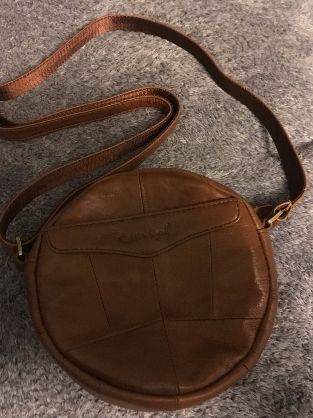 Cobbler Legend womens brown leather round bag